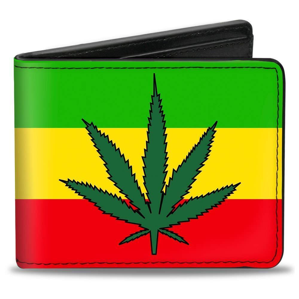 4982 Bifold Wallet Weed, Multicolor, 4.0" x 3.5"